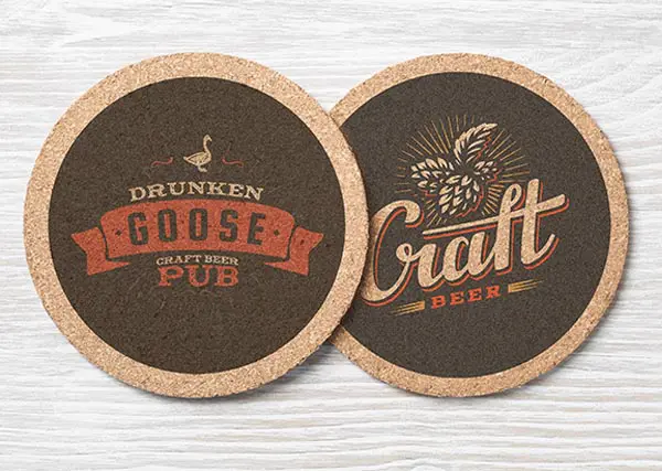 Beer Mats Custom Branded craft beer logo branding