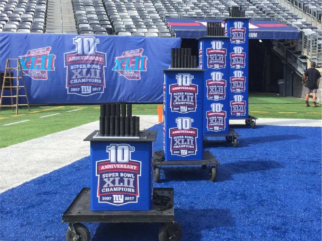 stadium and arena banners, flags and graphics